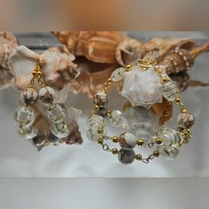 Elegant Handmade Gold an Jewelry Set